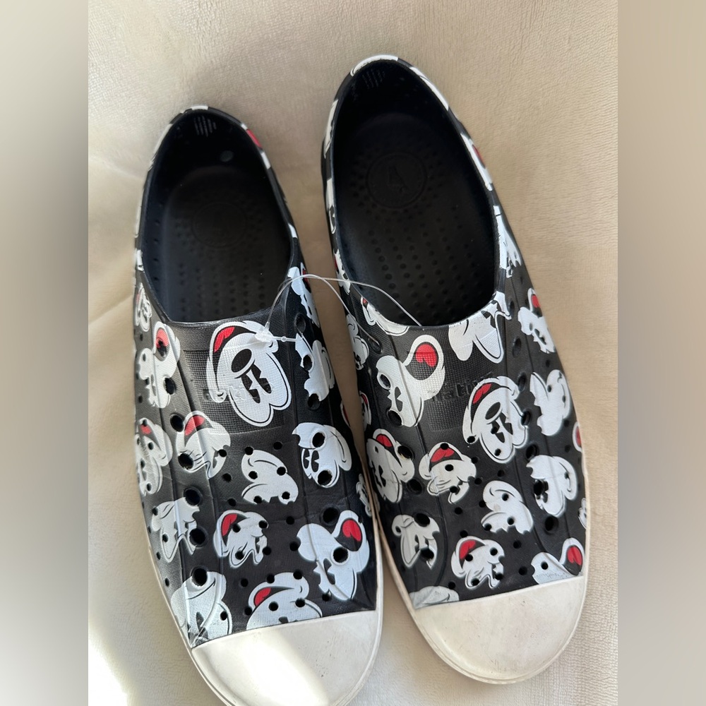 Mickey Mouse X Natives shoes adult size 9 Men / 11 Women